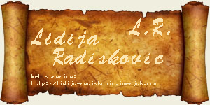Lidija Radišković vizit kartica